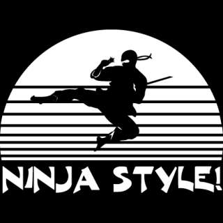 funny ninja style mma martial arts cool t shirt XL  