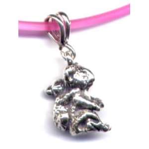 16 Pink Koala Bears Mother and Cub Necklace Sterling Silver Jewelry 