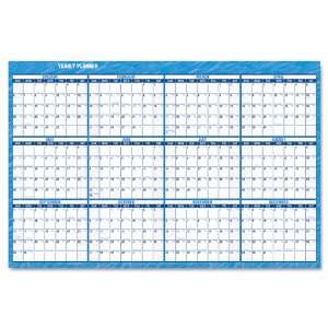  Format Dated Yearly Wall Planner, 48 x 32   Sold As 1 Each   Large 