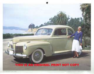 1941 Mercury Club Coupe hard to find classic car print  