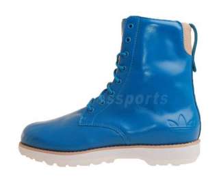   Adi Outdoor Boot W Blue Patent Leather New Womens Boots G51418  