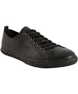 Prada Prada Sport black leather cap toe sneakers   