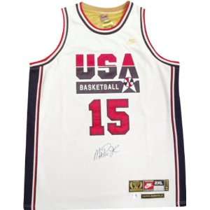  Magic Johnson Autographed 1992 USA Team Nike White Jersey 