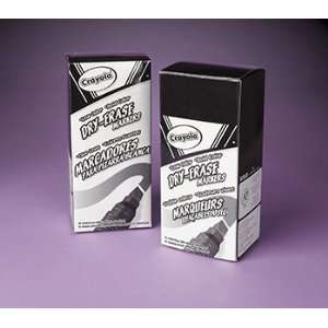  Crayola  Dry Erase Marker, Chisel Tip, Black    Sold as 