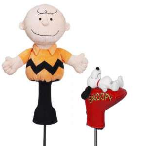 NEW Peanuts Charlie Brown & Snoopy Golf Headcover Combo  