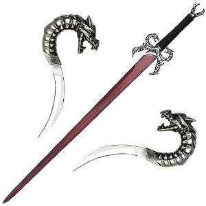 Dragons Breath Fire Medieval Fantasy Sword w/ Plaq New  