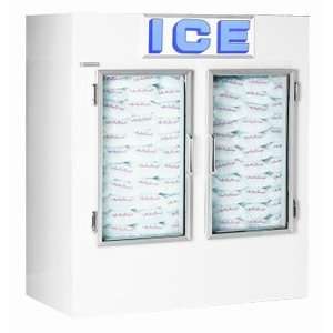   Temp 650CWG Two Door Indoor Ice Merchandiser 65 Cubic Feet   Cold Wall