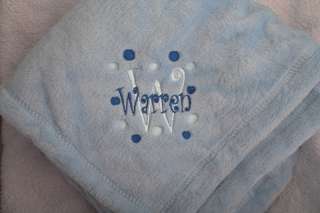 Personalized Monogrammed Baby Stroller Blanket Boy or Girl GREAT GIFT 
