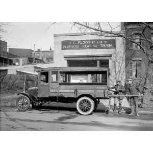 Ford Model T Truck Used As By Contractor 8 1/2 X 11 Photograph Circa 