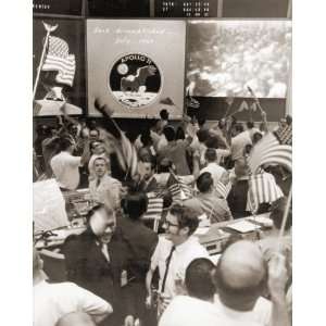    Mission Control Celebrates Apollo 11 Moon Landing 