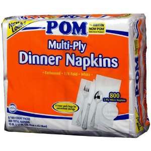  Pom Multi Ply Dinner Napkins   800ct