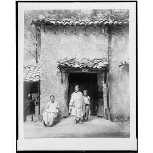 Arab man,front Kabyle house,Paris Exposition,1889 