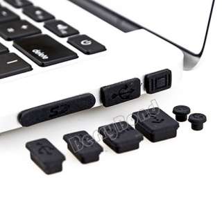   Anti Dust Plug Cover Stopper for MacBook Pro Air Laptop Notebook Black