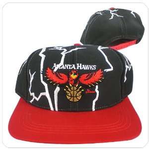  NBA Atlanta Hawks black red visor grey under visor vintage 