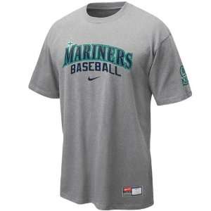  Nike Seattle Mariners Ash 2011 MLB Practice T shirt (X 