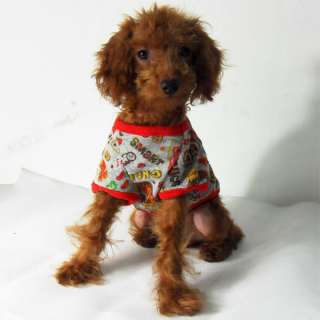 Fashion Polo Pet Dog Clothes Dress Puppy Shirt Apparel  