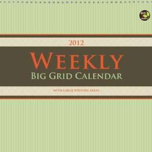  Weekly Big Grid Calendar   Patterns 2012 Wall Calendar 