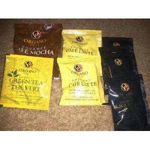 Organo Gold Healthy Coffee (8 Variety Pack) (Gourmet Latte/Black/Mocha 