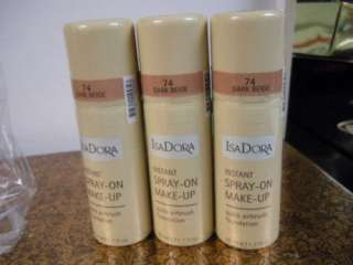 IsaDora instant spray on makeup 74 dark beige  