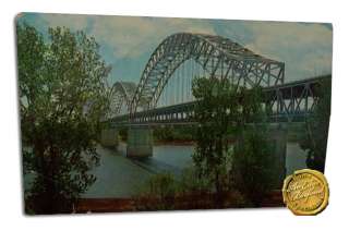 Sherman Minton Bridge Across Ohio River Louisville Kentucky Postcard 