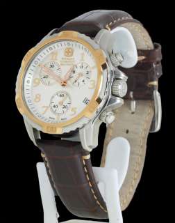   Swiss Military Chronograph Watch Silver Dial 79131 Rose Gold  