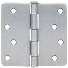 Satin Nickel Door Hinges 4 with 1/4 Radius Corners  