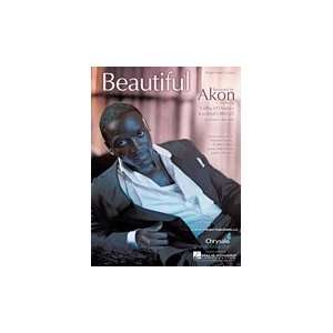  Beautiful (Piano Vocal, Sheet music) Akon Books
