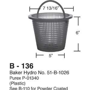  Pool Skimmer Basket   Baker Hydro 51 B 1026 Patio, Lawn 