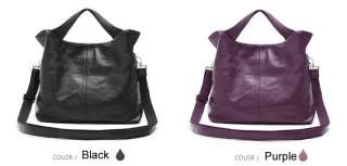 Grey color womens Genuine Leather Handbags Tote Shoulder bags Purses 
