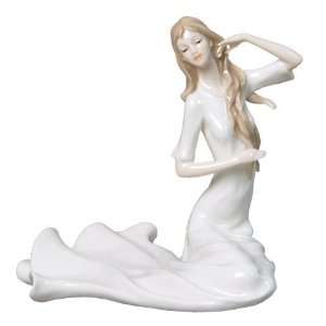    Sweet Thoughts Woman Slim Porcelain Figurine