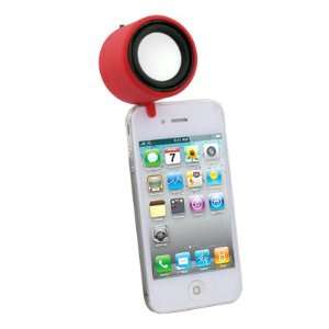  Red Portable Mini Speaker for iPhone 4 iPad 2 iTouch 4 