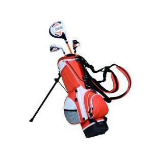  PowerBilt Junior Orange 3 Club Complete Golf Set (3 Feet 