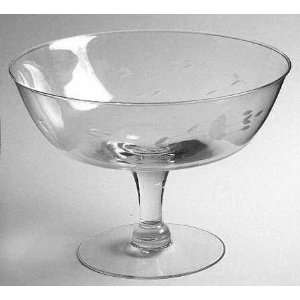  Princess House Crystal Heritage Round Compote   Height x 