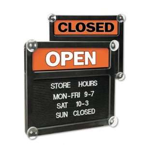  U. s. stamp & sign Double Sided Open/Closed Sign w/Plastic 