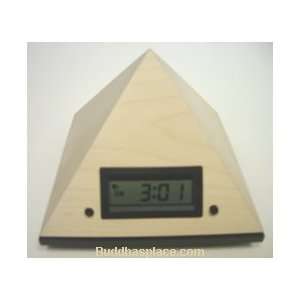  Pyramid Gong Alarm Clock (Polished Sycamore) Everything 