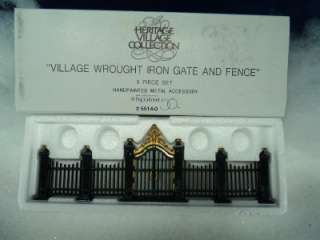 Dept 56 Heritage Village Wrought Iron Gate & Fence #55140 (955)  