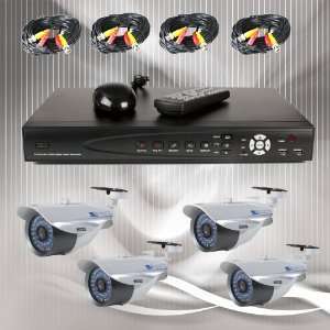  650TV Line Color Cameras with one 8 Channels Video Audio Security 