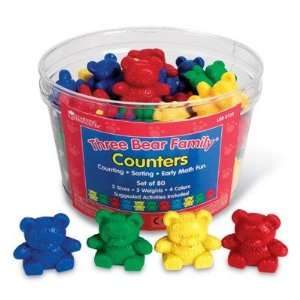  Learning Resources LER0725 Three Bear Family Counters (Set 