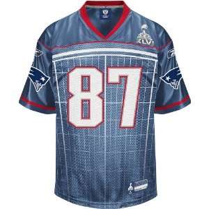  Reebok New England Patriots Rob Gronkowski Super Bowl XLVI 