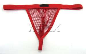   Men’s Grid Fishnet Underwear strings Thongs strap sheer 3Size  