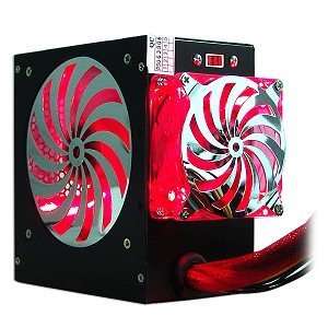   Dual Fan ATX Power Supply with SATA & Red LEDs (Black): Electronics