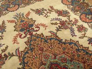 4x11.4 Antique Handmade Persian Royal Tabriz Wool Rug  