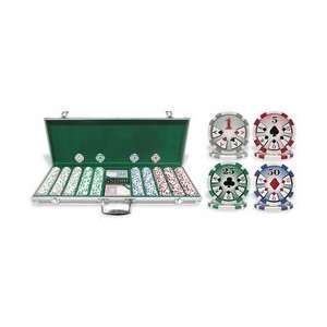  High Roller Poker Chip Set with Aluminum Case 500 Chips 