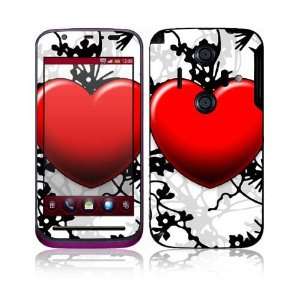 Sharp Aquos IS12SH Decal Skin Sticker   Floral Heart