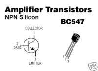 100pcs   BC547 NPN Transistors ( BC547B BC 547 B )  