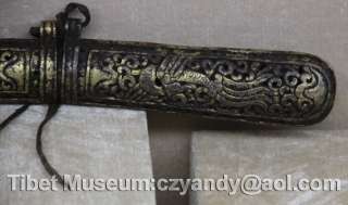   Amazing Old Antique Tibetan Noble Gilded Iron Mailbox Museum Quality