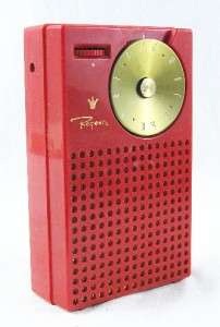Vintage Regency TR 1 Transistor Radio w/ Case  