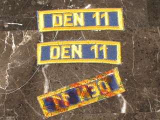 NEW Boy Scout CUB SCOUT Den Numeral Number Patch DEN 11  