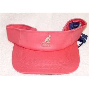 Kangol sun visor Hat Cap   100 % cotton   One Size Fit   color hot 