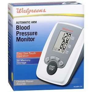   Upper Arm Automatic Blood Pressure Monitor, 1 ea 